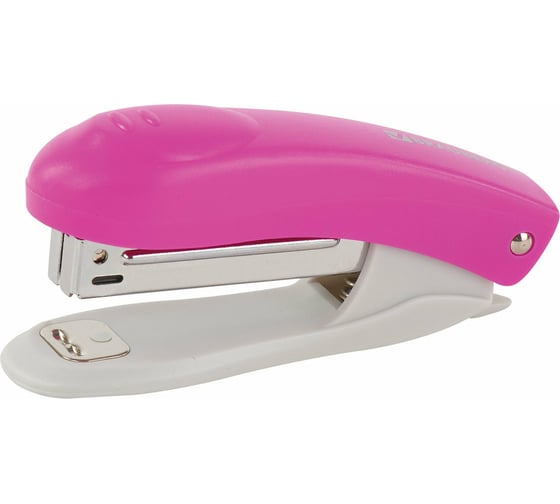 Изображение товара Степлер №10 BRAUBERG Original, до 12л, с антистеплером, розовый, 227767