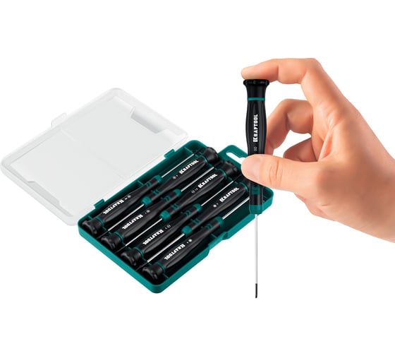 Изображение товара Набор отверток KRAFTOOL Precision 7 предметов 25686