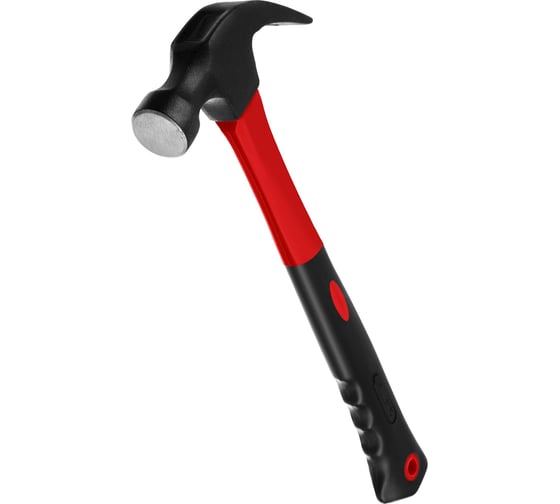 Изображение товара Молоток-гвоздодёр столярный с фиберглассовой рукояткой MIRAX 450 г 20231-450