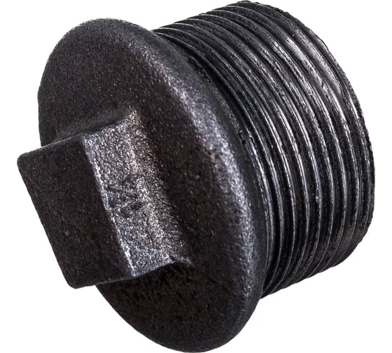 Изображение товара Заглушка чугун Fittex PLUS Ду 32 1 1/4" НР 128-0906