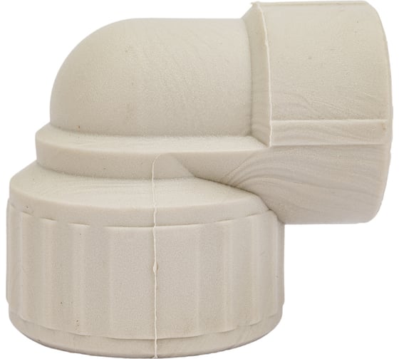 Изображение товара Угольник комбинированный с внутренней резьбой VALFEX PP-R серый, 25 мм х3/4", 90 градусов 10125025Г 127-0488