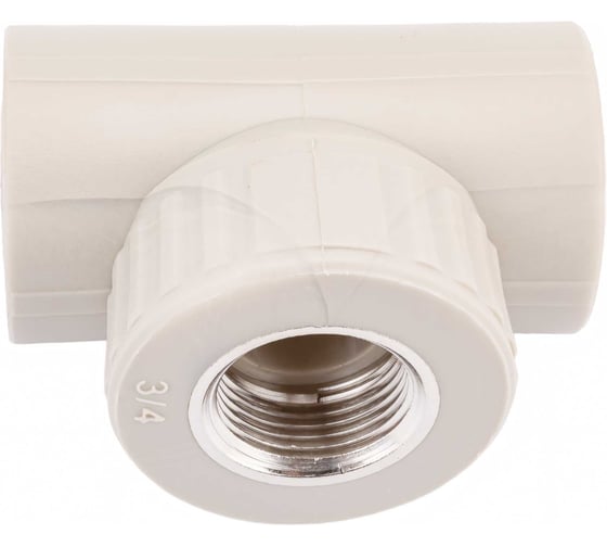 Изображение товара Тройник комбинированный с внутренней резьбой VALFEX PP-R серый, 32 мм х3/4" 10127132Г 127-0434