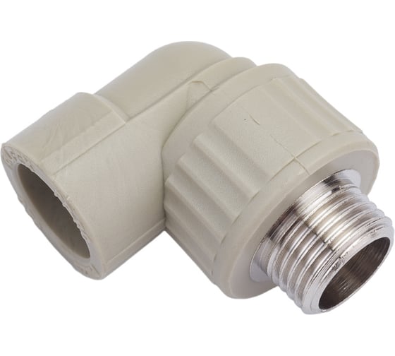 Изображение товара Угольник комбинированный с наружной резьбой VALFEX PP-R серый, 20 мм х1/2", 90 градусов 10126020Г 127-0491