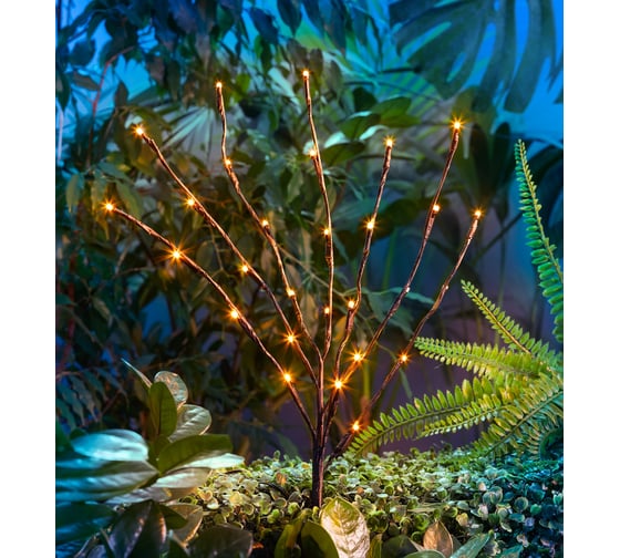 Изображение товара Светильник грунтовый REXANT Верба, 3000К, встроенный аккумулятор, солнечная панель 602-2437