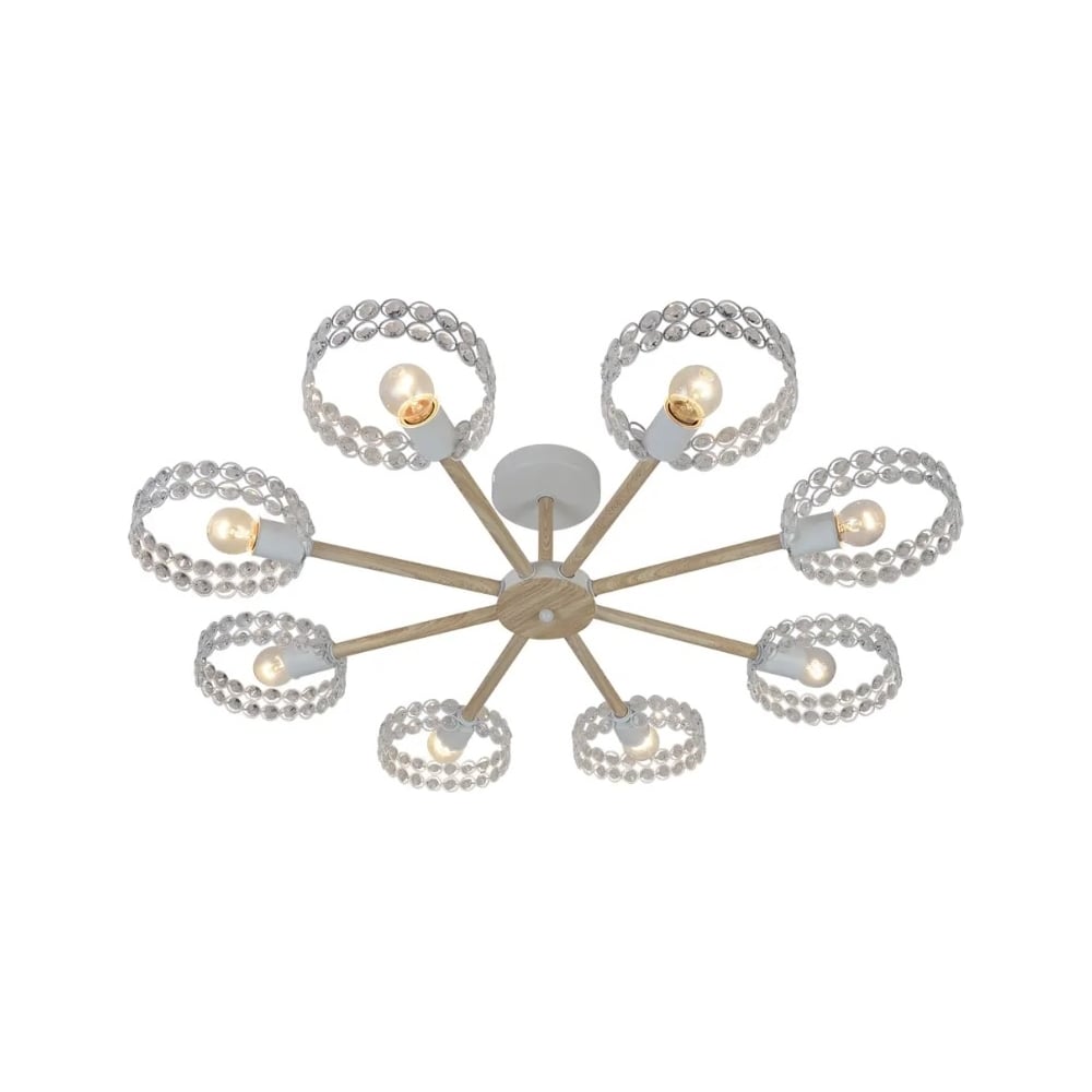 Изображение товара Светильник на штанге ESCADA 679/8P E27*60W White/Wood 679/8P White Изображение товара Светильник на штанге ESCADA 679/8P E27*60W White/Wood 679/8P White