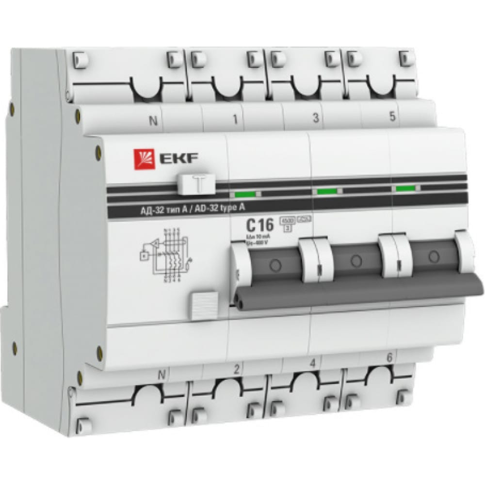 Дифференциальный автомат EKF - DA32-16-10-4P-a-pro