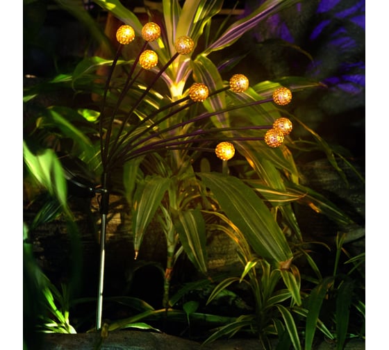 Изображение товара Светильник грунтовый REXANT Лалели, 3000К, встроенный аккумулятор, солнечная панель, коллекция Стамбул 602-2401