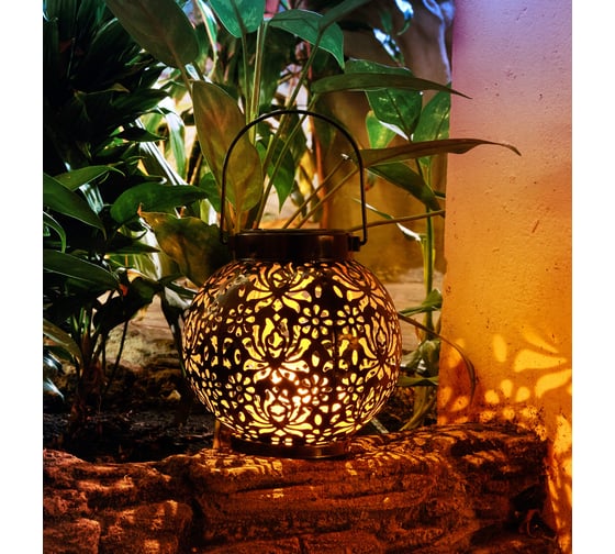 Изображение товара Светильник садовый REXANT Шиле, 3000К, встроенный аккумулятор, солнечная панель, коллекция Стамбул 602-2406