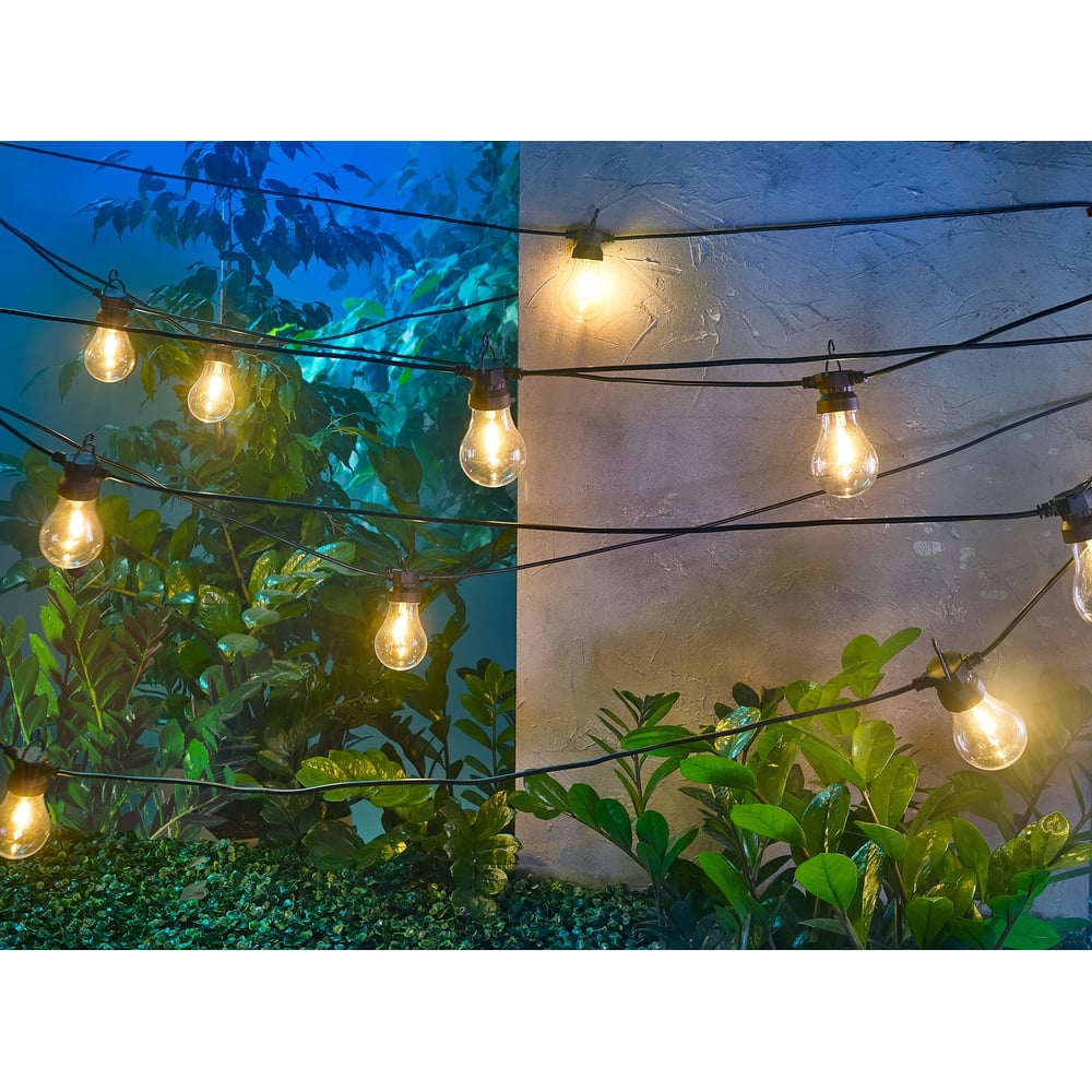 Изображение товара Гирлянда садовая REXANT Канэри 10м солнечная с пультом и таймером теплый белый свет