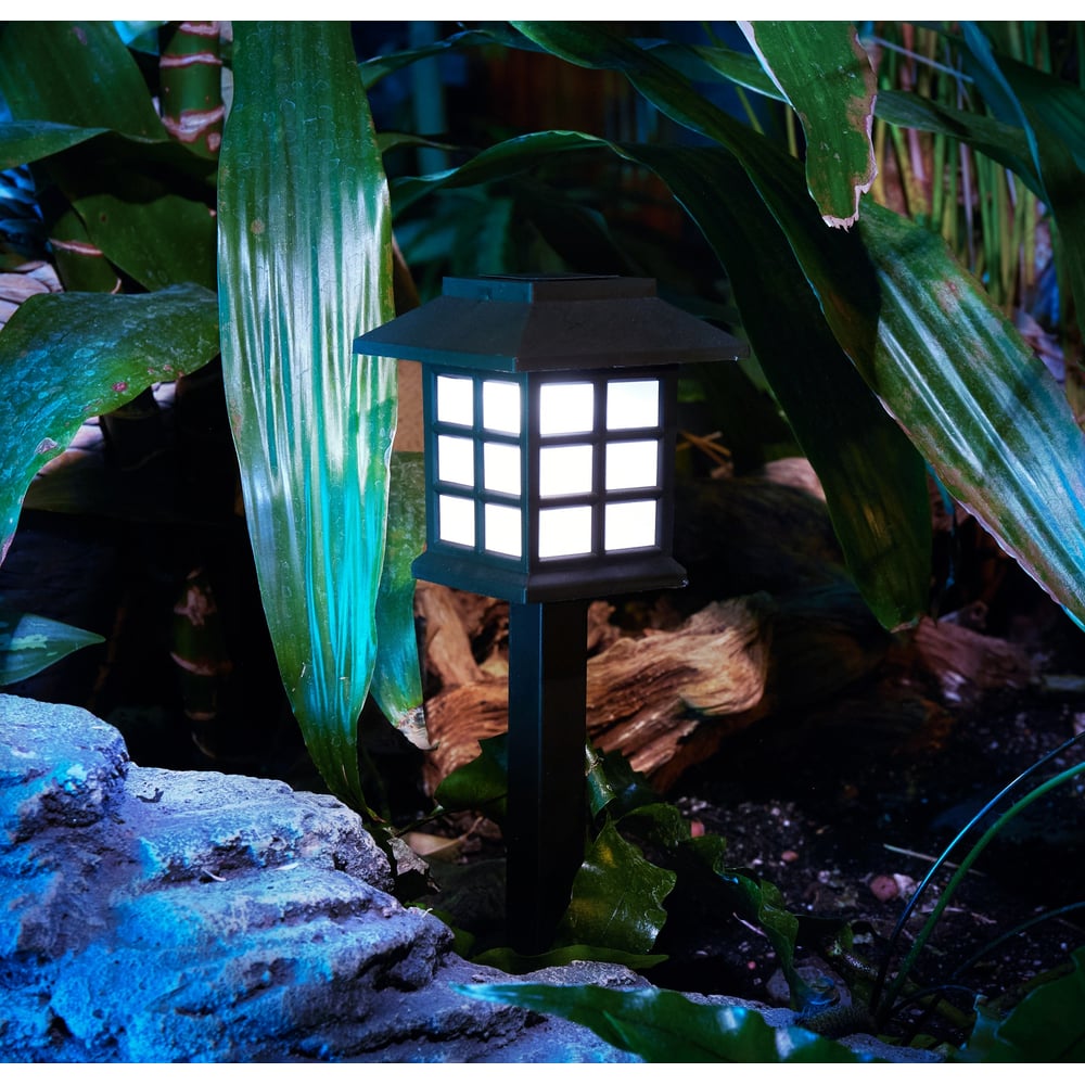 Изображение товара Грунтовый светильник REXANT Дуфу с солнечной панелью 4 шт, IP65, белый