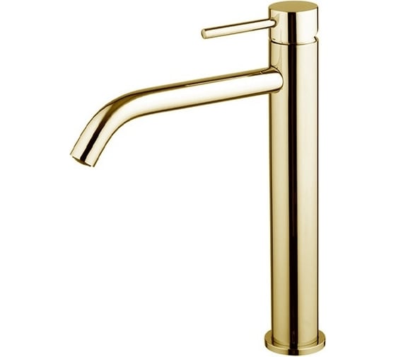 Изображение товара Смеситель для раковины Fima Carlo Frattini Spillo Up, донный клапан, цвет золото брашированное F3031LXSOS