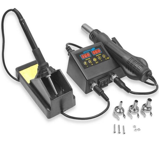 Изображение товара Профессиональная паяльная станция с феном 00380 МЕГЕОН к0000397242