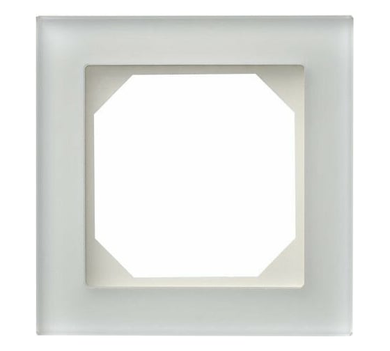 Изображение товара Однопостовая рамка LIREGUS К14-245-01 Е/WG матовое стекло 28-230