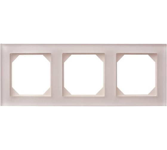 Изображение товара Трехпостовая рамка LIREGUS Эпсилон К14-245-03 E/ChG шампань стекло 28-263