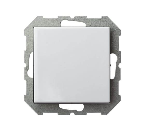 Изображение товара Одноклавишный выключатель LIREGUS Эпсилон IJ1 10-003-01 E/B белый без рамки 28-002