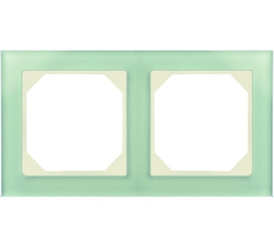 Изображение товара Двухпостовая рамка LIREGUS Эпсилон К14-245-02 E/NG стекло 28-242