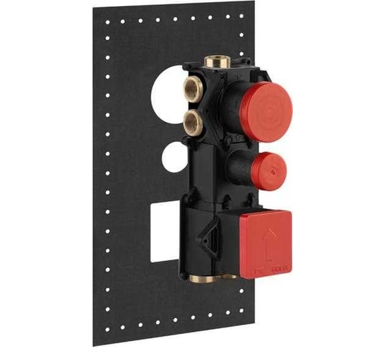 Изображение товара Скрытая часть для термостата высокой производительности Gessi подключение вертикально/горизонтально, цвет хром 43111.031