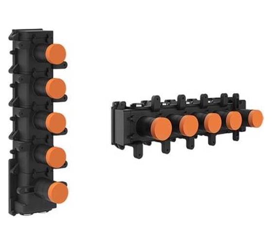 Изображение товара Скрытая часть для термостатического смесителя с 4 независимыми позициями Gessi цвет хром 09268.031