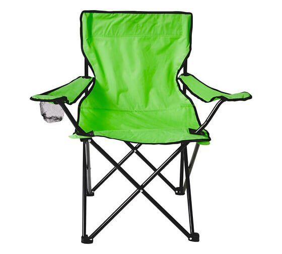 Изображение товара Кресло складное туристическое садовое DASWERK с подстаканником, в чехле, зеленое 680048