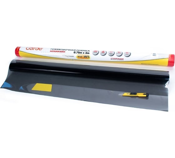 Изображение товара Тонировочная пленка GARDE 0,75x3 м, черная 30% G75303