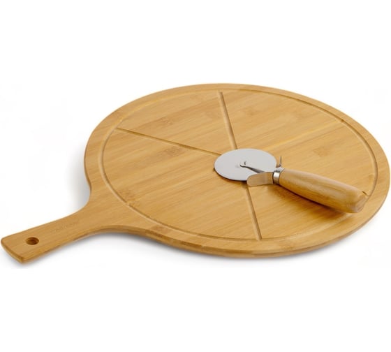 Изображение товара Набор доска для пиццы Attribute 2 предмета PIZZAIOLO 35 см + нож для пиццы AGP035