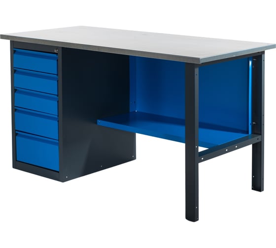 Изображение товара Верстак с драйвером Gigant 1600х685х850 ВД(Россия), нагрузка 300кг, столешница 25мм МДФ, G-ВД-1.6