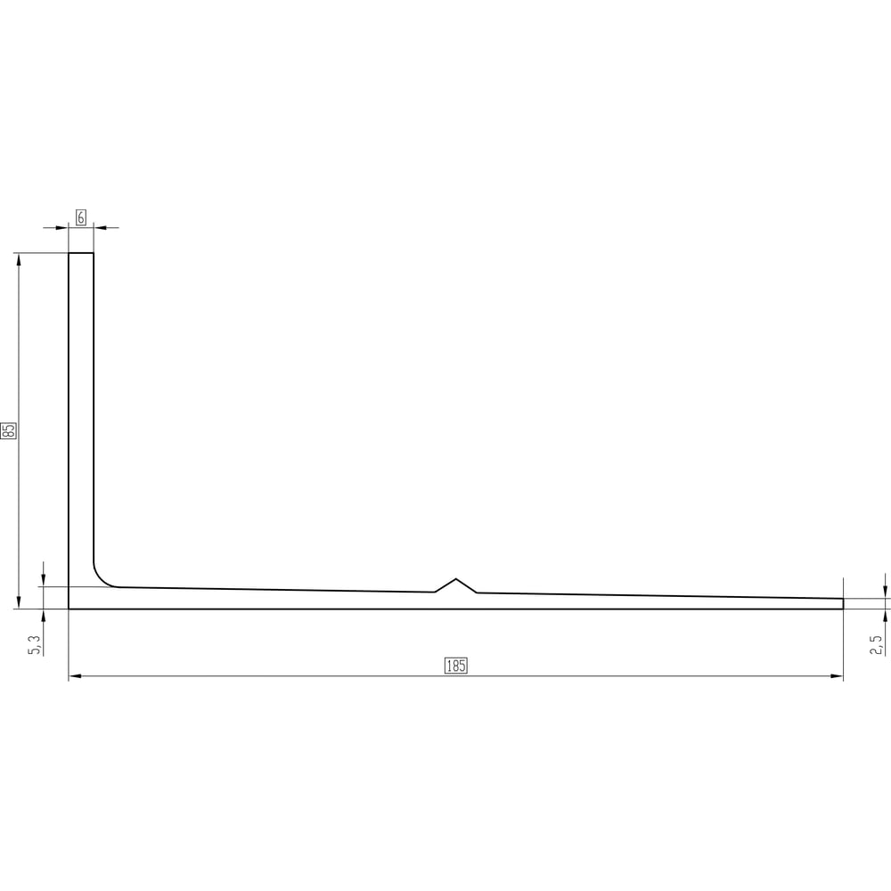 Изображение товара Профиль для плавающей виброрейки универсальный 4.5 м АГРЕГАТ U-4.5