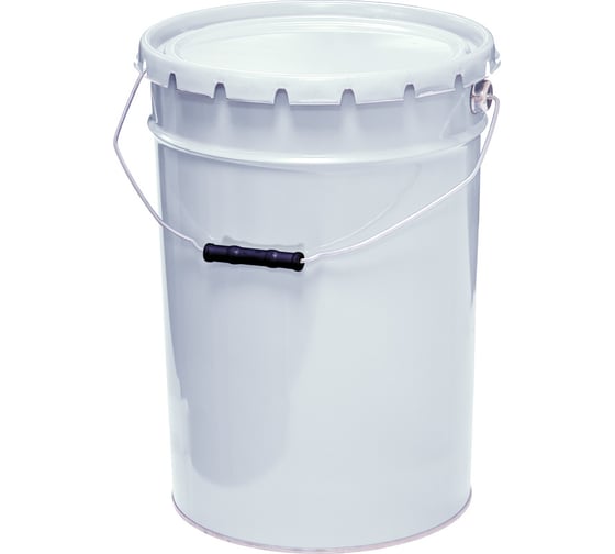 Изображение товара Ведро с крышкой-корона, с покрытием внутри Тара.ру белое, металл, 25л 28136