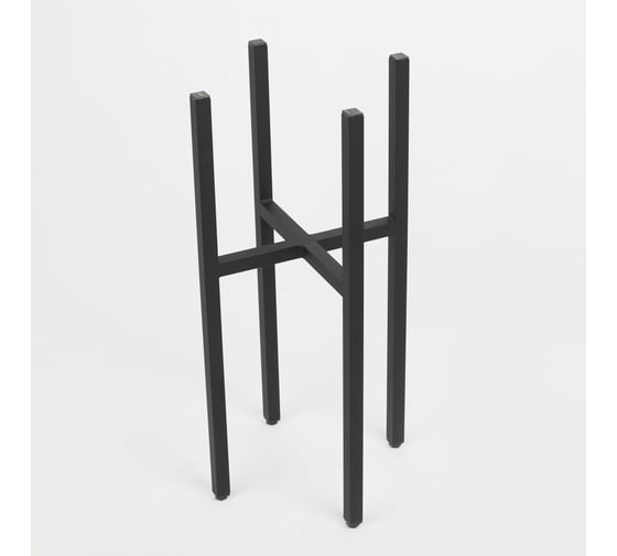 Изображение товара Подставка для цветов и растений напольная металлическая Saros Polymer черная 410001