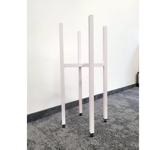 Изображение товара Подставка для цветов и растений напольная металлическая Saros Polymer белая 410000