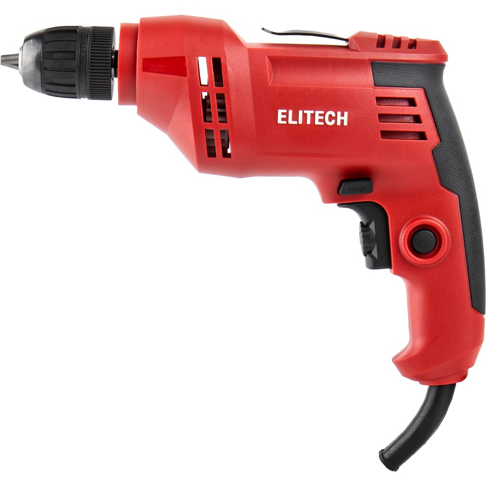 Изображение товара Дрель Elitech Д 0610РЭ безударная со светом и реверсом