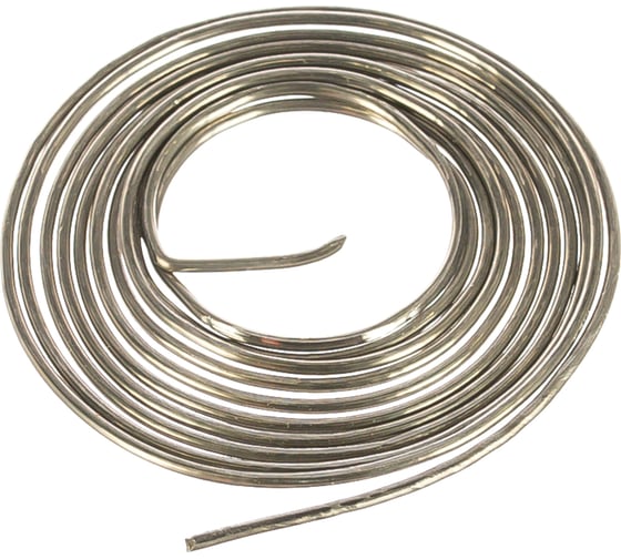 Изображение товара Припой с канифолью ПОС-61 (1 мм; 1 м; спираль) Gigant SP-004