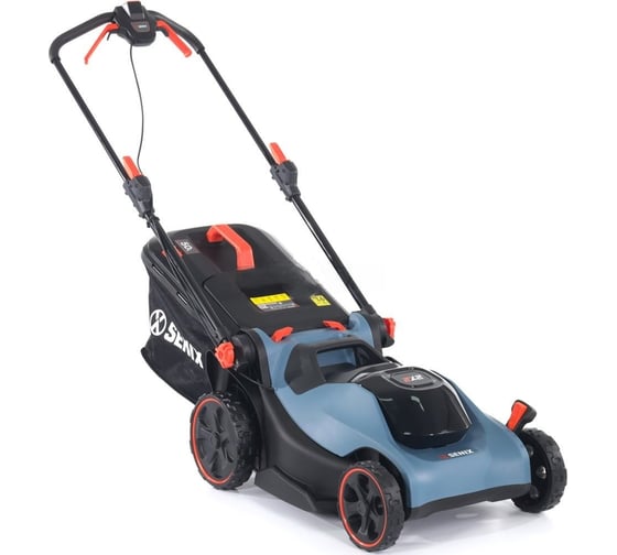 Изображение товара Газонокосилка аккумуляторная самоходная SENIX 43 см, 2x2 40В, 2АКБ 5Ач, ЗУ LPSX2-M-EU