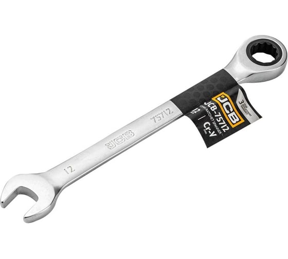 Изображение товара Ключ комбинированный JCB трещоточный 12мм JCB-75712(58150)