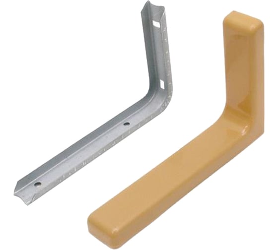 Изображение товара Кронштейн с декоративными накладками MFK-TORG бежевый L=120мм К-95