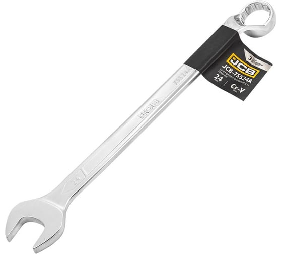 Изображение товара Ключ комбинированный JCB отогнутый на 75грд. 24мм JCB-75524A(58142)