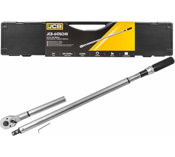 Изображение товара Ключ моментный JCB 200-800Нм, 3/4" JCB-64761240(58604)