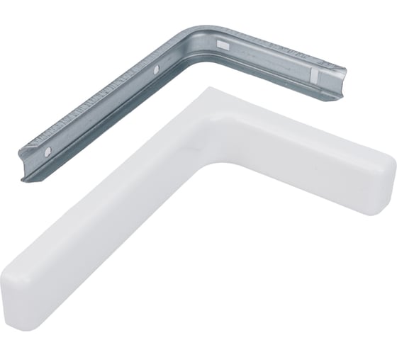 Изображение товара Кронштейн с декоративными накладками MFK-TORG белый L=180мм К-87