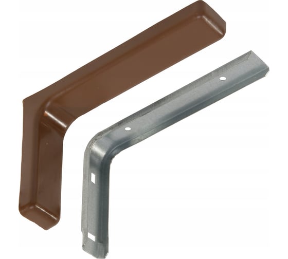 Изображение товара Кронштейн с декоративными накладками MFK-TORG коричневый L=180мм К-90