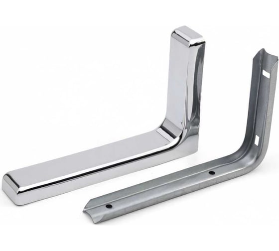 Изображение товара Кронштейн с декоративными накладками MFK-TORG хром L=180мм К-93