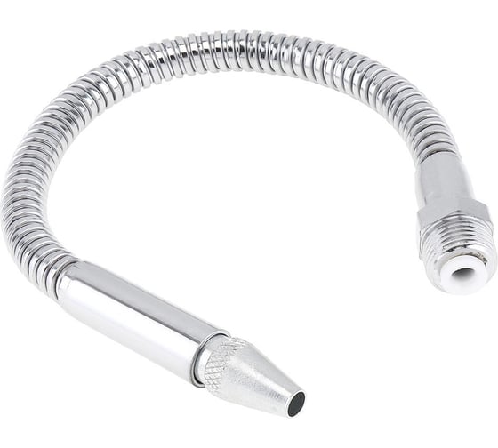 Изображение товара Металлическая гибкая охлаждающая трубка для СОЖ 500 мм, G3/8, наружная резьба с круглым соплом ООО СЗЦМ 00-00004606