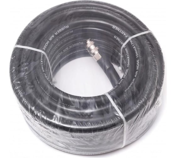 Изображение товара Шланг резиновый воздушный армированный с фитингами 10x15 мм, 5 м Partner PA-AHC-10/G(7670)