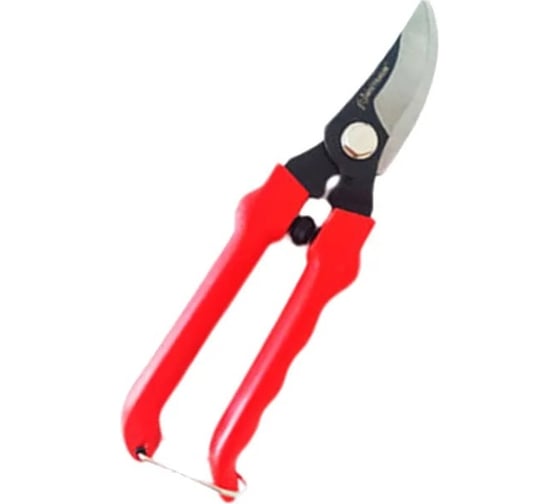 Изображение товара Секатор с С-образным лезвием и накидным металлическим фиксатором UNITRAUM ленточной пружиной, ручками из РР L=187 UN-C8068