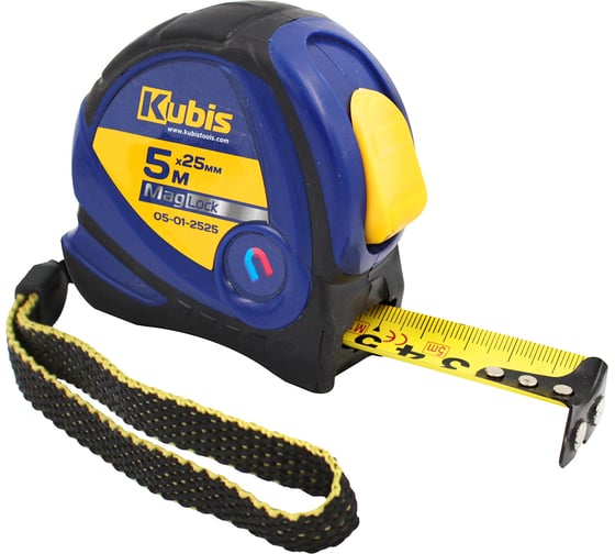 Изображение товара Рулетка измерительная KUBIS 5 м25 мм MagLock, с магнитами 05-01-2525