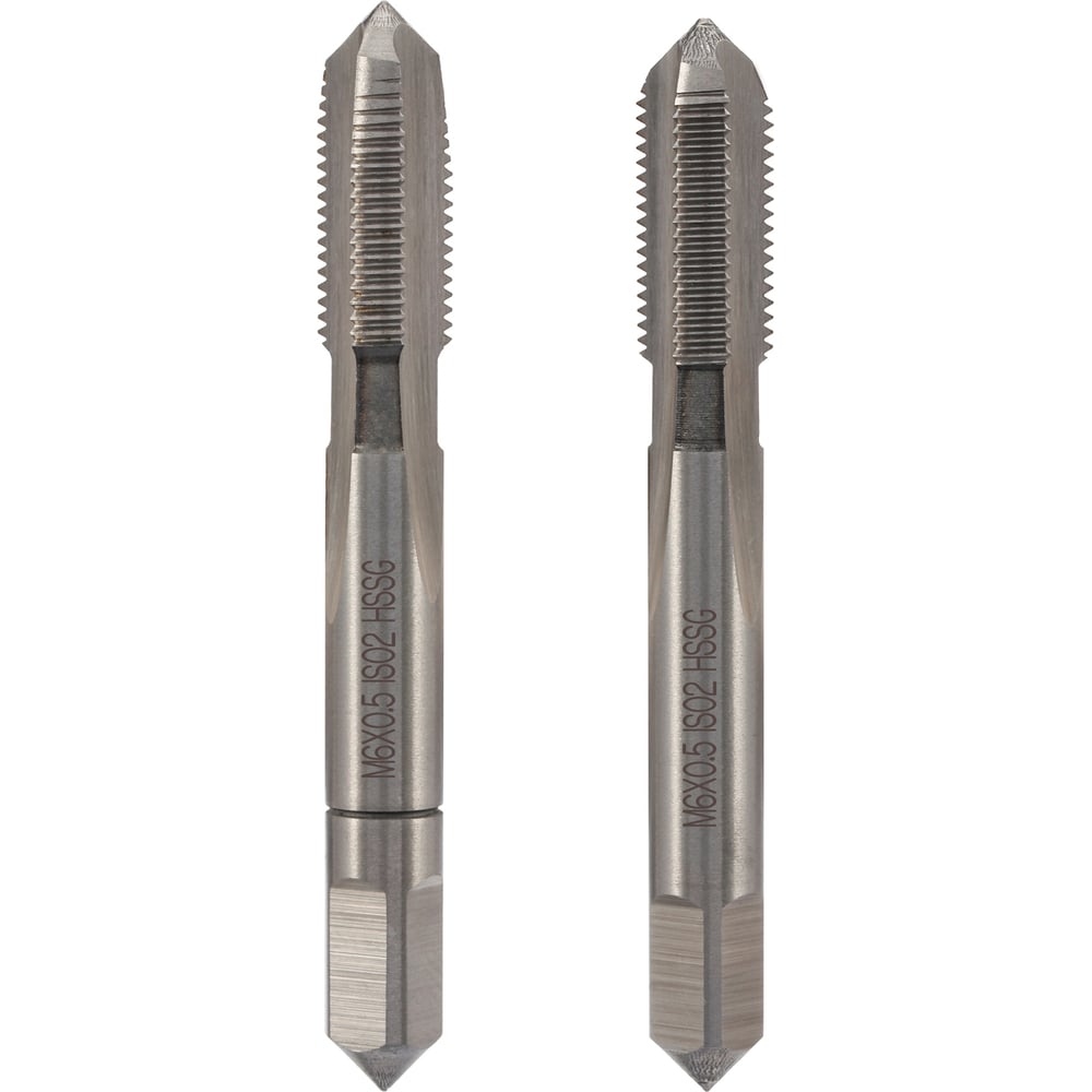 Изображение товара Метчик VOLKEL М 6 с шагом 0.5 мм, комплект 2 шт, DIN 2181