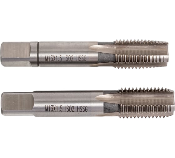 Изображение товара Метчик VOLKEL М13 шаг 1.5мм комплект из 2-х шт. DIN2181 HSS-G V26351