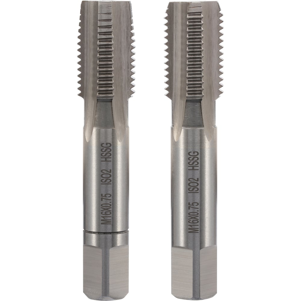 Изображение товара Метчик VOLKEL М16 шаг 0.75мм комплект из 2-х шт. HSS-G