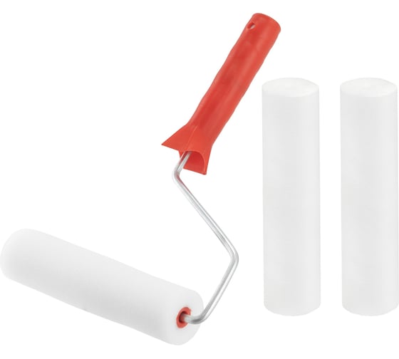 Изображение товара Набор КЭС валик поролоновый 180 мм в сборе, 16 мм, бюгель 6 мм + 2 шубки 10310008