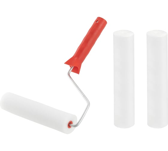 Изображение товара Набор КЭС валик поролоновый 200 мм в сборе, 16 мм, бюгель 6 мм + 2 шубки 10310009