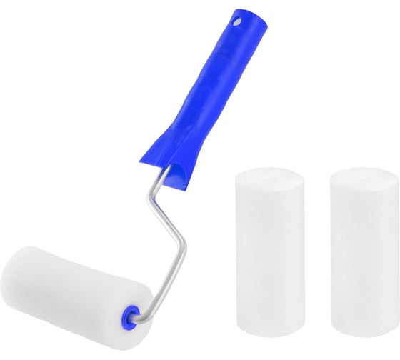 Изображение товара Набор КЭС валик поролоновый 100 мм в сборе, 16 мм, бюгель 6 мм + 2 шубки 10310006